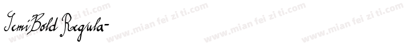 SemiBold Regula字体转换